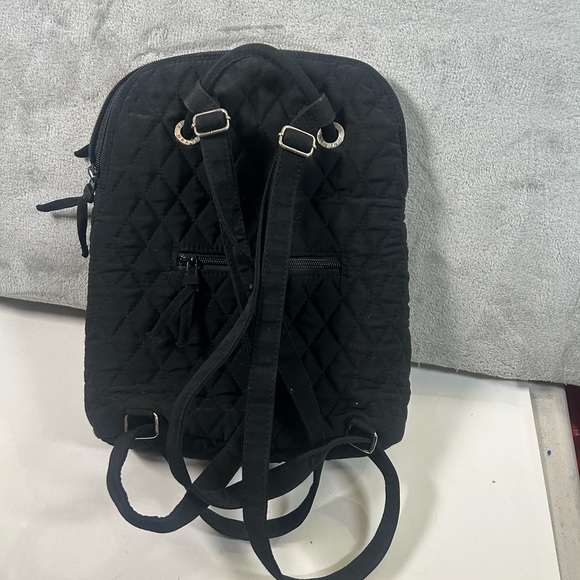 Vera Bradley quilted black backpack - Picture 2 of 12